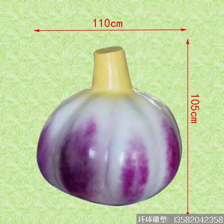 玻璃钢仿真大蒜雕塑 大蒜头雕塑款式造型 加工厂家