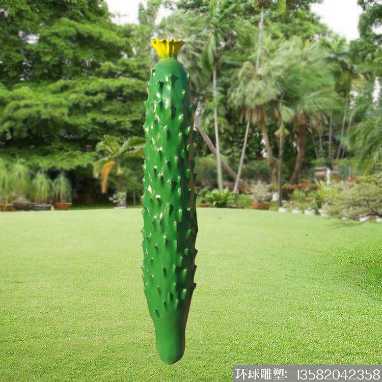 仿真蔬菜黄瓜雕塑 加工花瓜雕塑厂家 黄瓜雕塑图片